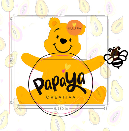 Decorative Winnie DIGITAL FILE (SVG/STUDIO)