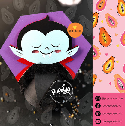 Dracula DIGITAL FILE Candy holder/halloween gifts