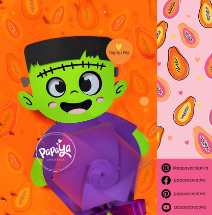 Cut File Adorable Franky Candy Holder/ Halloween theme party