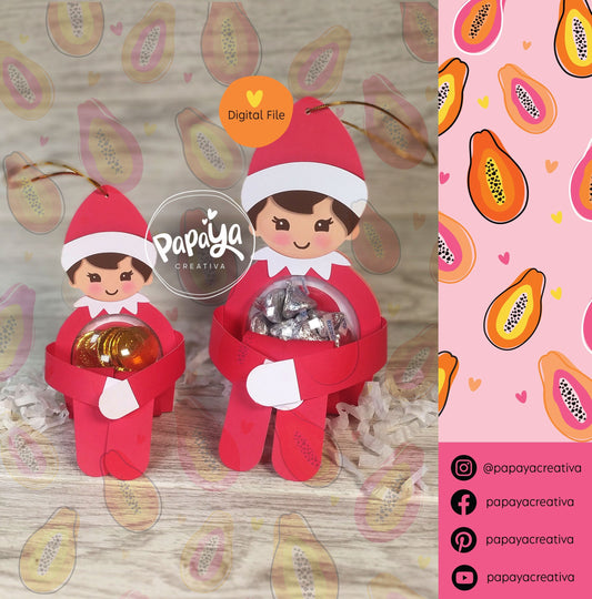 Cut File Elf/ Dome size 6 and 8cm / Open and close system