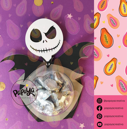 Cut File Jack Candy holder/ dome size 8cm/ open and close system