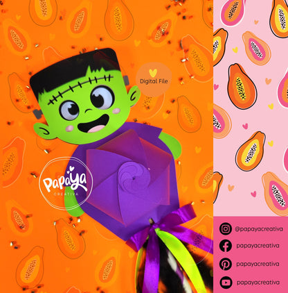 Cut File Adorable Franky Candy Holder/ Halloween theme party