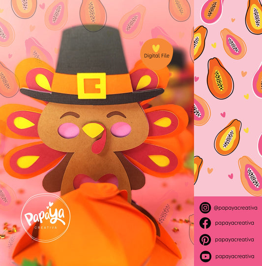 Cut File Thanksgiving Holder (turkey)