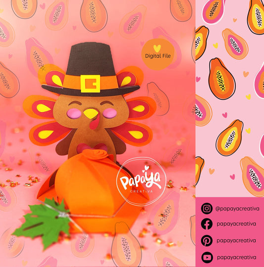 Cut File Thanksgiving Holder (turkey)