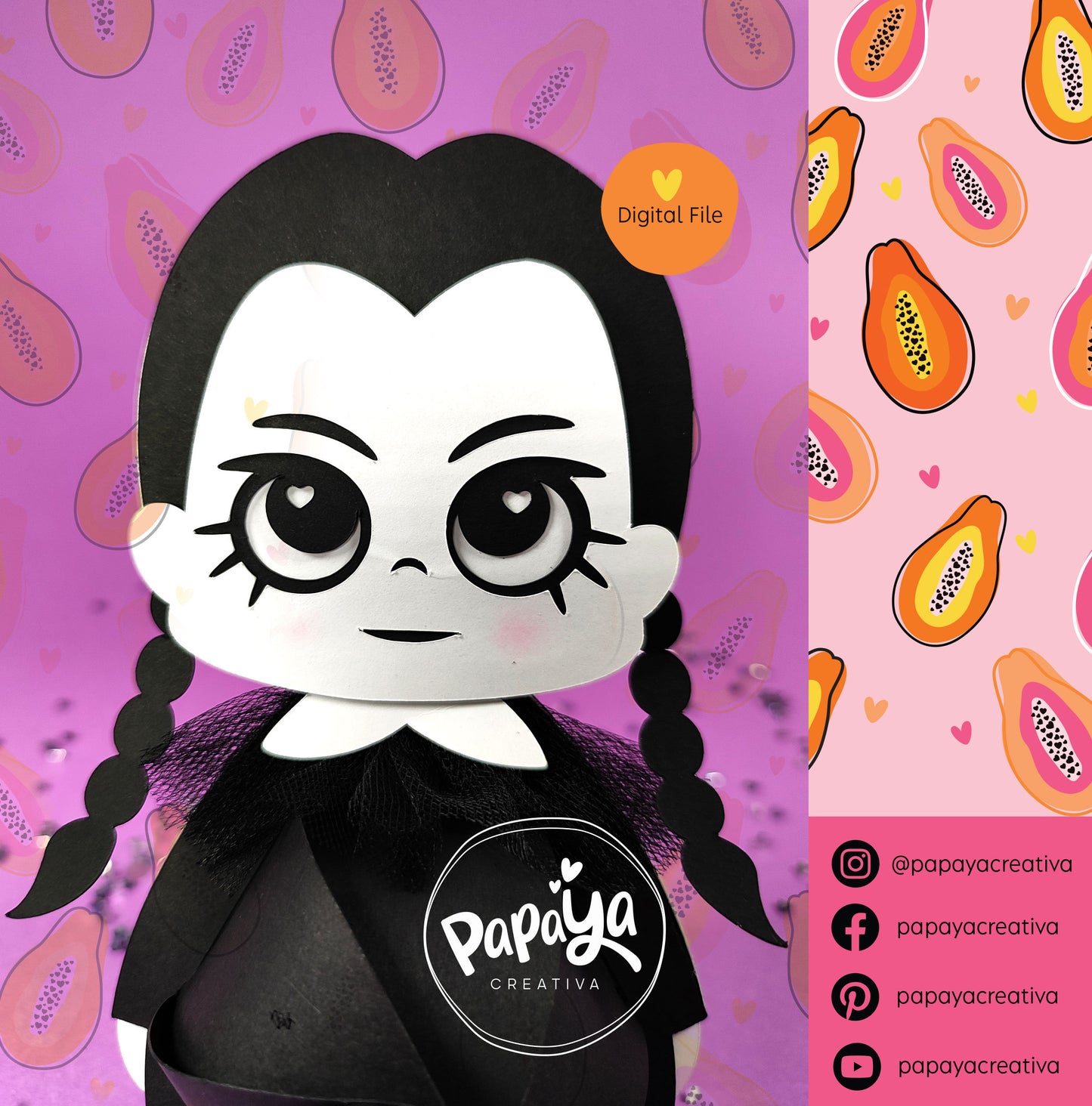 Wednesday Cute Candy holder/ Party Halloween