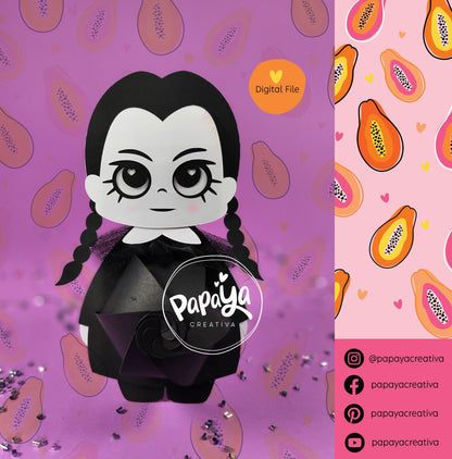 Wednesday Cute Candy holder/ Party Halloween