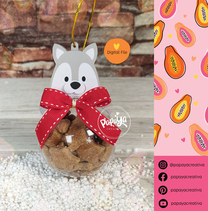 Cut File Set 9 Dogs Xmas Ball