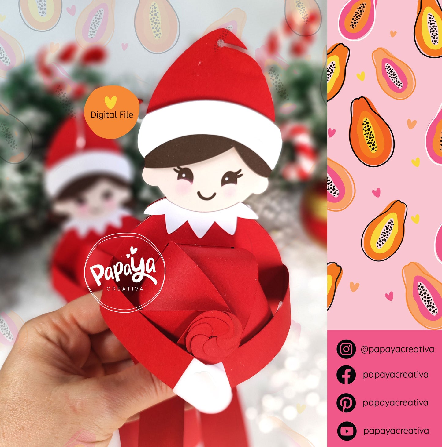 Elfs Set Holder (Digital File) SVG/ STUDIO Format