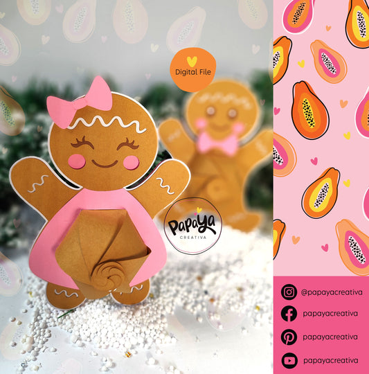 Cut File Set Gingerbread Holder/ Xmas theme