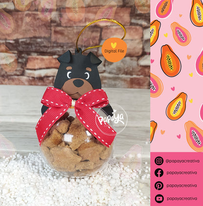 Cut File Set 9 Dogs Xmas Ball