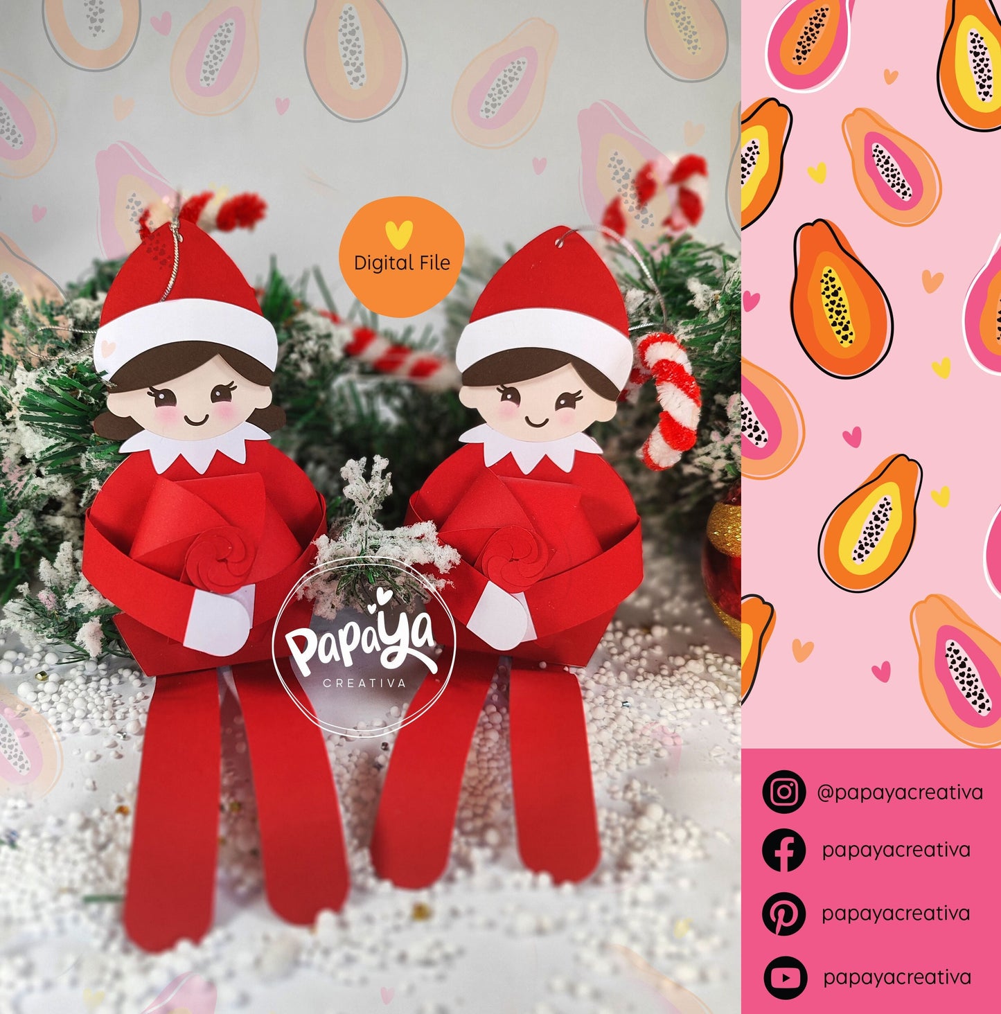 Elfs Set Holder (Digital File) SVG/ STUDIO Format