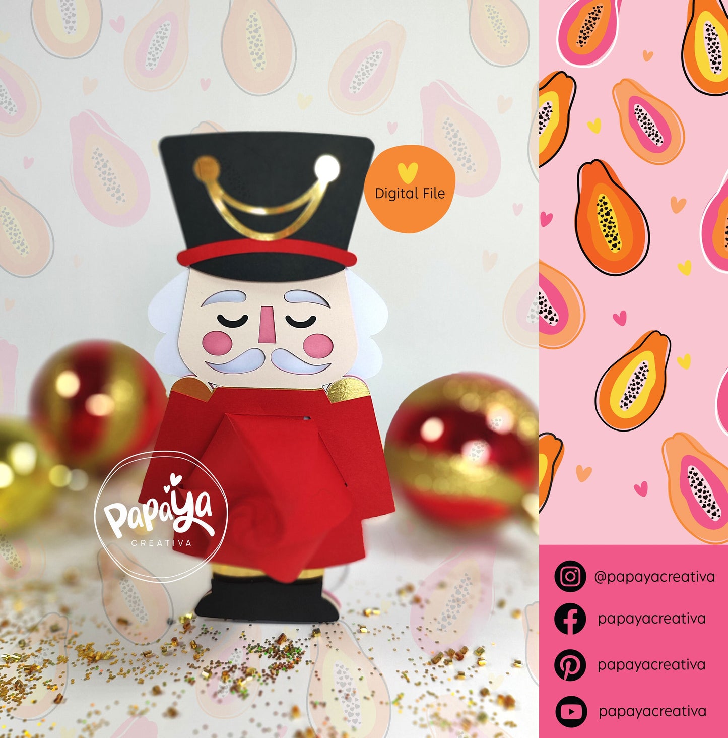 Nutcracker Holder Set (Digital File) SVG/ STUDIO Format
