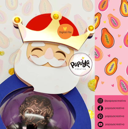 Three Wise Men DIGITAL FILES Candy Holder/ Dome size 8cm