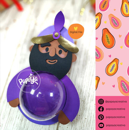 Cut File The 3 Wise Men Candy Holder / Dome size 8cm/ open and close system