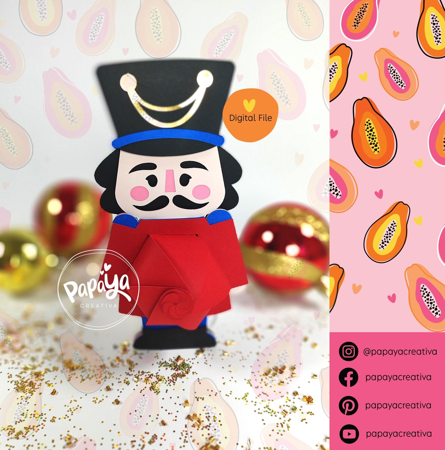 Nutcracker Holder Set (Digital File) SVG/ STUDIO Format