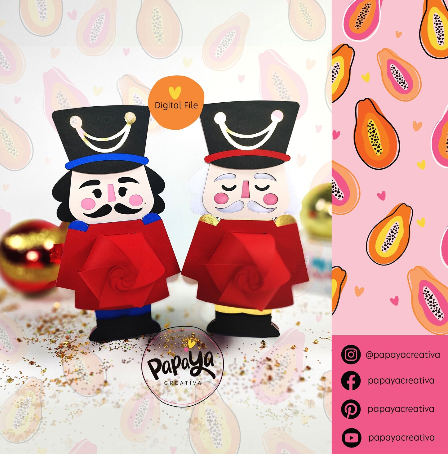 Nutcracker Holder Set (Digital File) SVG/ STUDIO Format