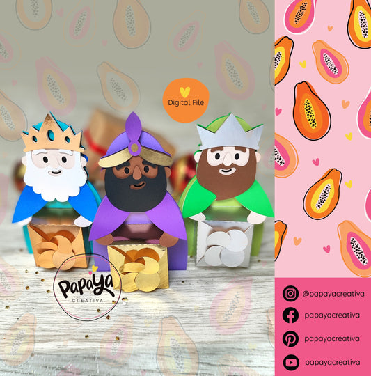 The Three Wise Men Digital File Candy Holder