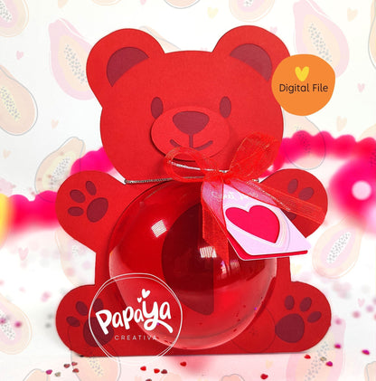 Gummy Bear DIGITAL FILE Candy Holder/ Dome size 8cm/ easy open and close system