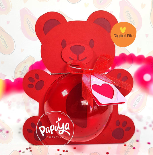 Gummy Bear DIGITAL FILE Candy Holder/ Dome size 8cm/ easy open and close system