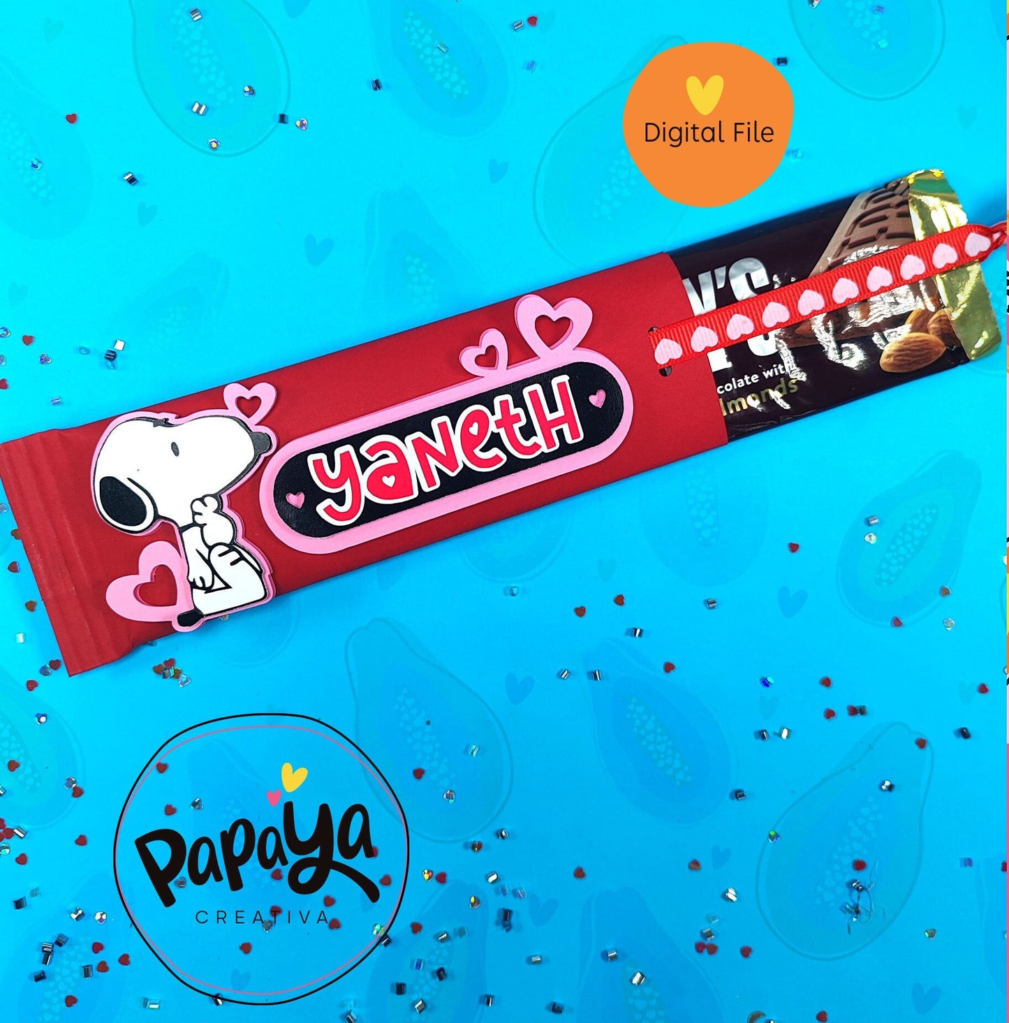 Hershey's Chocolate Holder/ FONT NOT INCLUDED