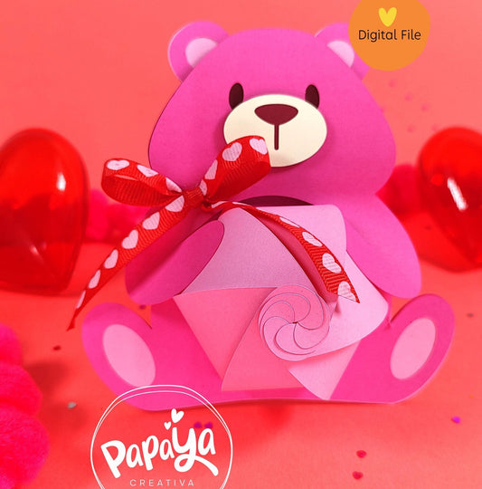 Love Pink Bear Holder