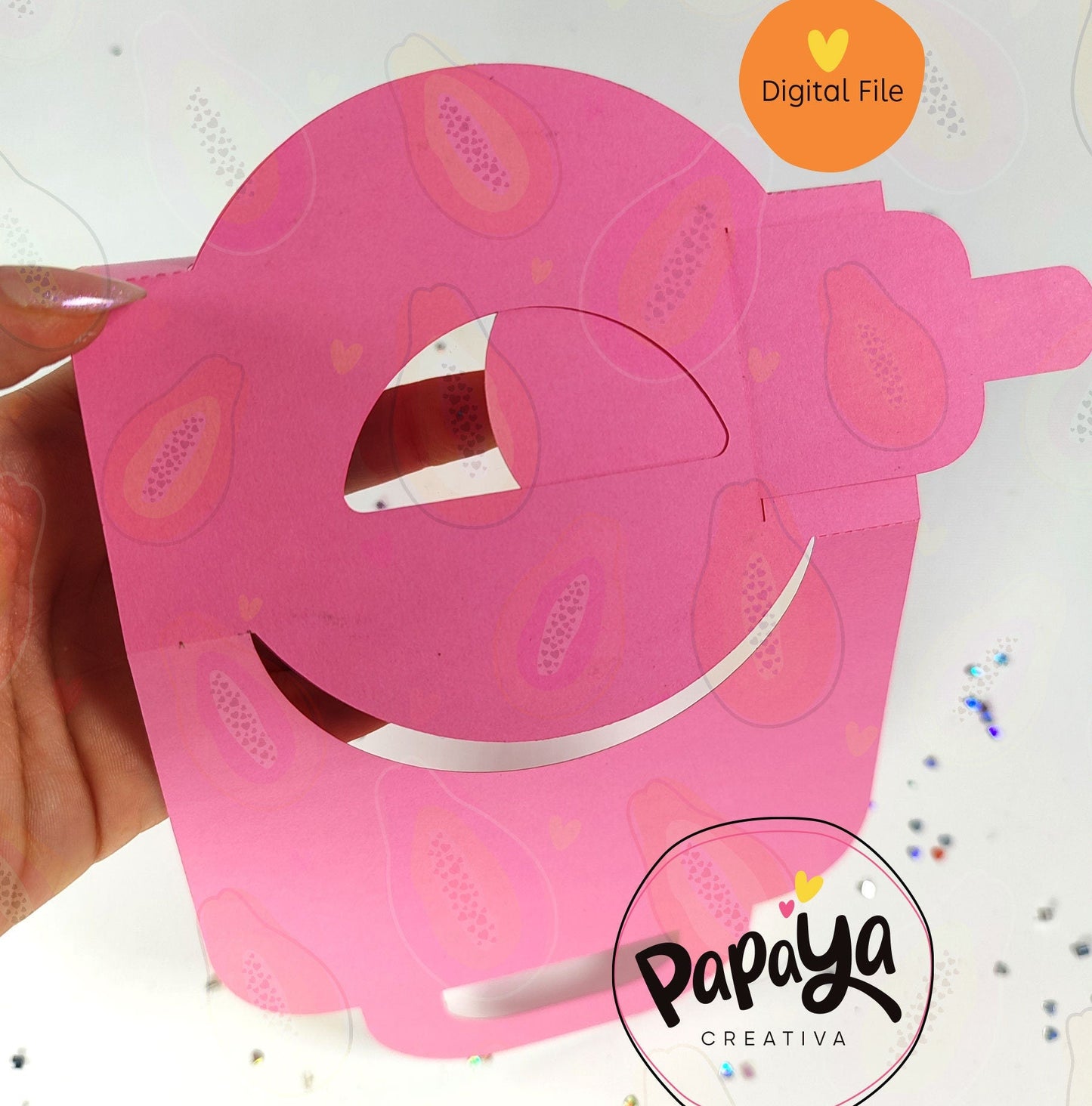 Candy Holder DIGITAL FILE base to personalize/ dome size 8cm/ open and close system