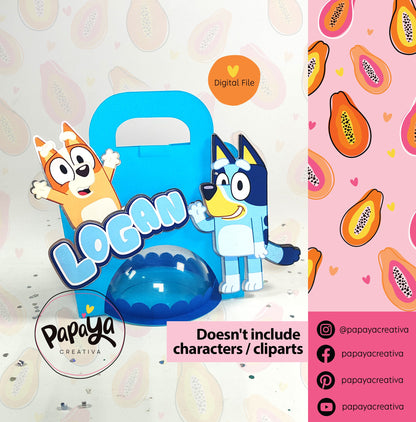 Candy Holder DIGITAL FILE base to personalize/ dome size 8cm/ open and close system
