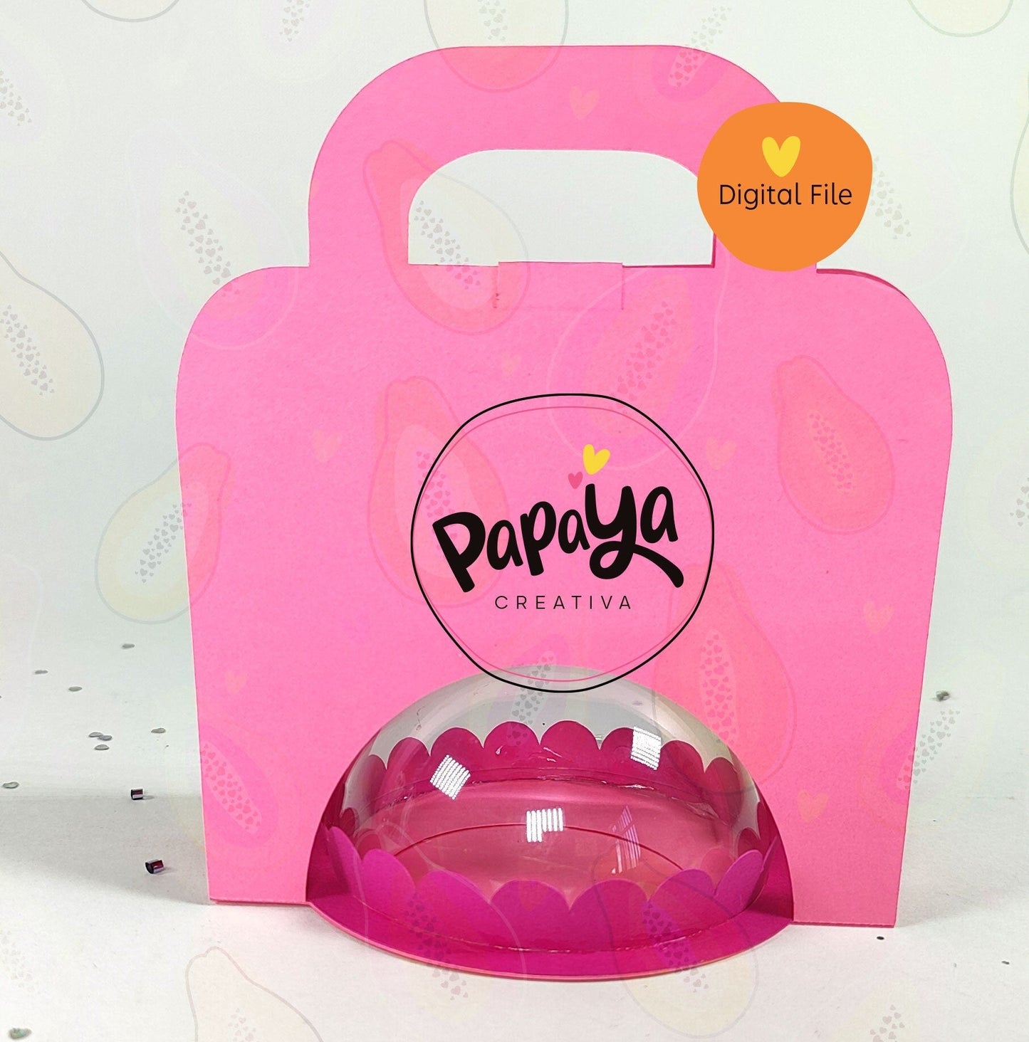 Candy Holder DIGITAL FILE base to personalize/ dome size 8cm/ open and close system