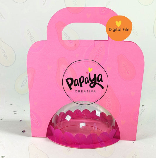 Candy Holder DIGITAL FILE base to personalize/ dome size 8cm/ open and close system