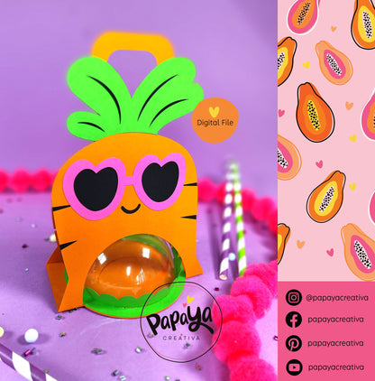 Cut File Funny Carrot holder/ Dom size 8cm/ open and close system