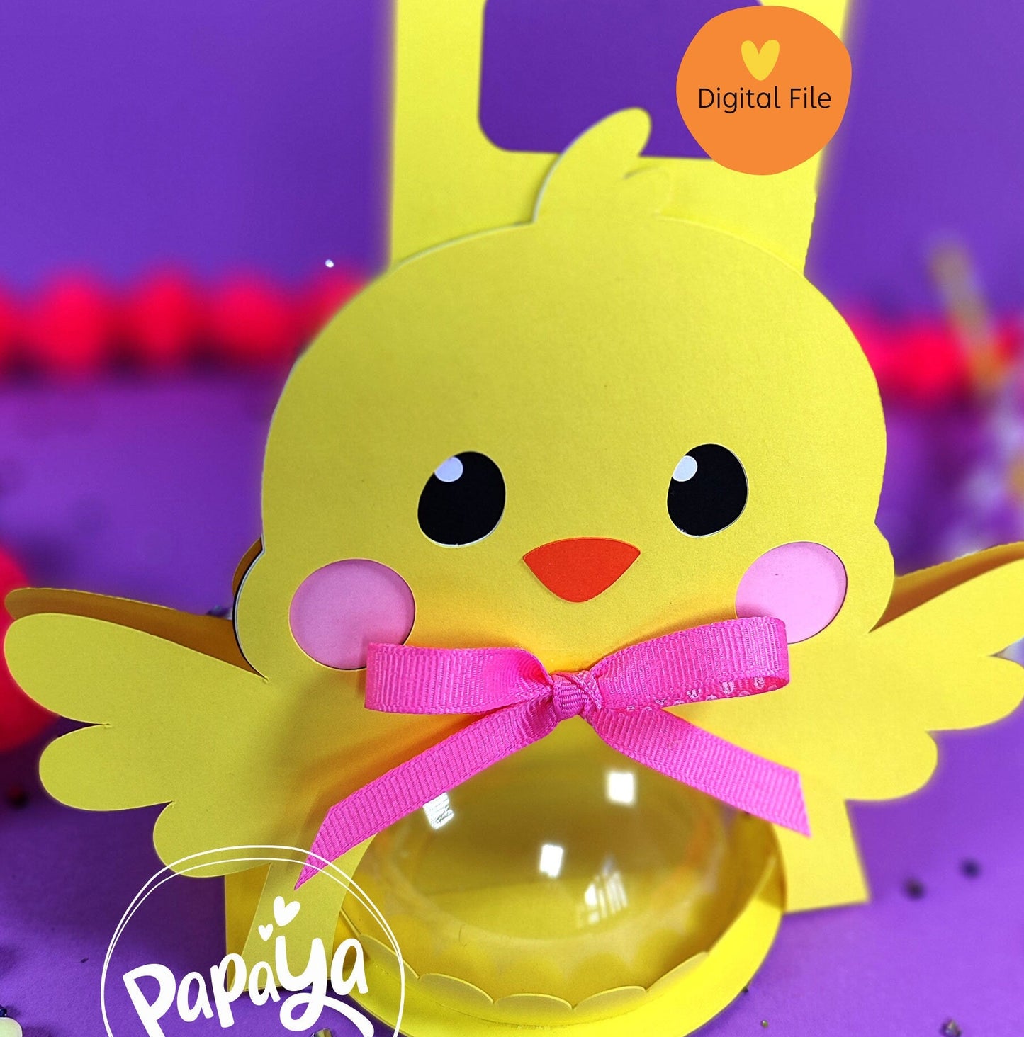 Cute Chicken Holder/ dome size 8cm/ open and close system