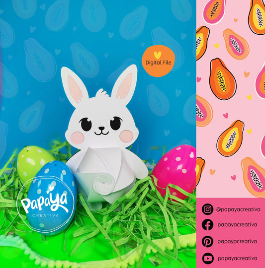 Cut File Bunny Holder/ Happy Easter