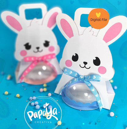Bunnies Candy Holders / Dome size 8cm/ open and close system