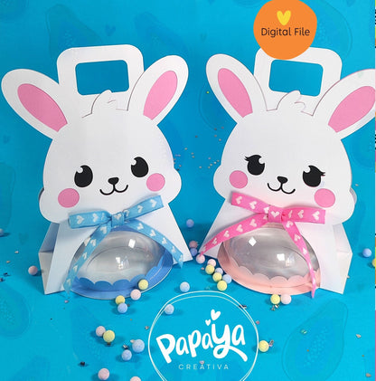 Bunnies Candy Holders / Dome size 8cm/ open and close system