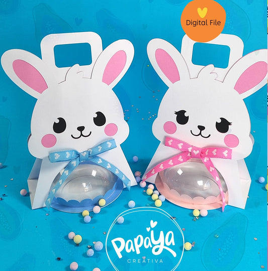Bunnies Candy Holders / Dome size 8cm/ open and close system