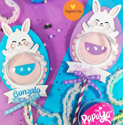 Easter Candy Holder/ dome size 8cm/ open and close system(DIGITAL FILE)
