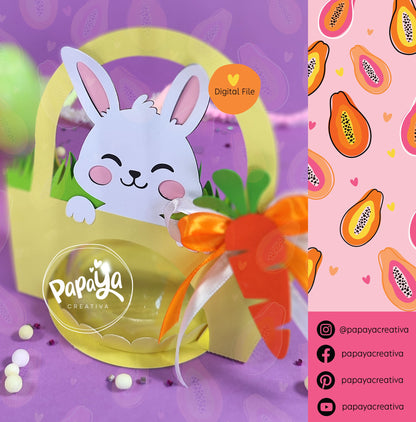 Easter Basket Holder/ dome size 8cm/ open and close system