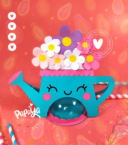 Kettle DIGITAL FILE Candy Holder Happy Mother's Day *Easy open/close system* (Dome 8cm)