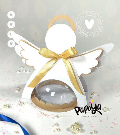 Angel DIGITAL FILE Candy holder *Easy open/close system* (Dome 8cm)