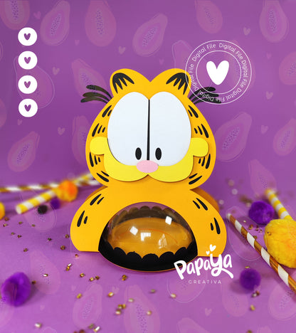 Funny Cat DIGITAL FILE Candy Holder *Easy open/close system* (Dome 8cm)