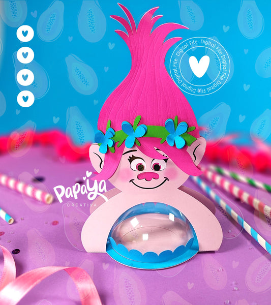 Ramon & Poppy Set DIGITAL FILES Candy Holders *Easy open/close system* (Dome 8cm)