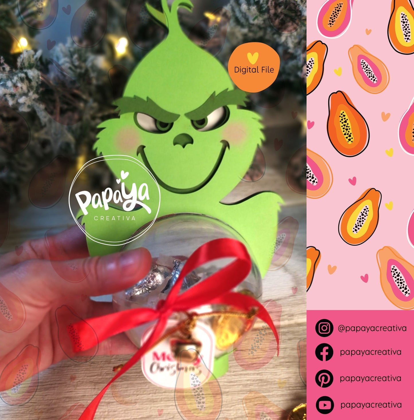 Mr G Candy Holder (Digital File) SVG/ STUDIO Format Ball 8cm