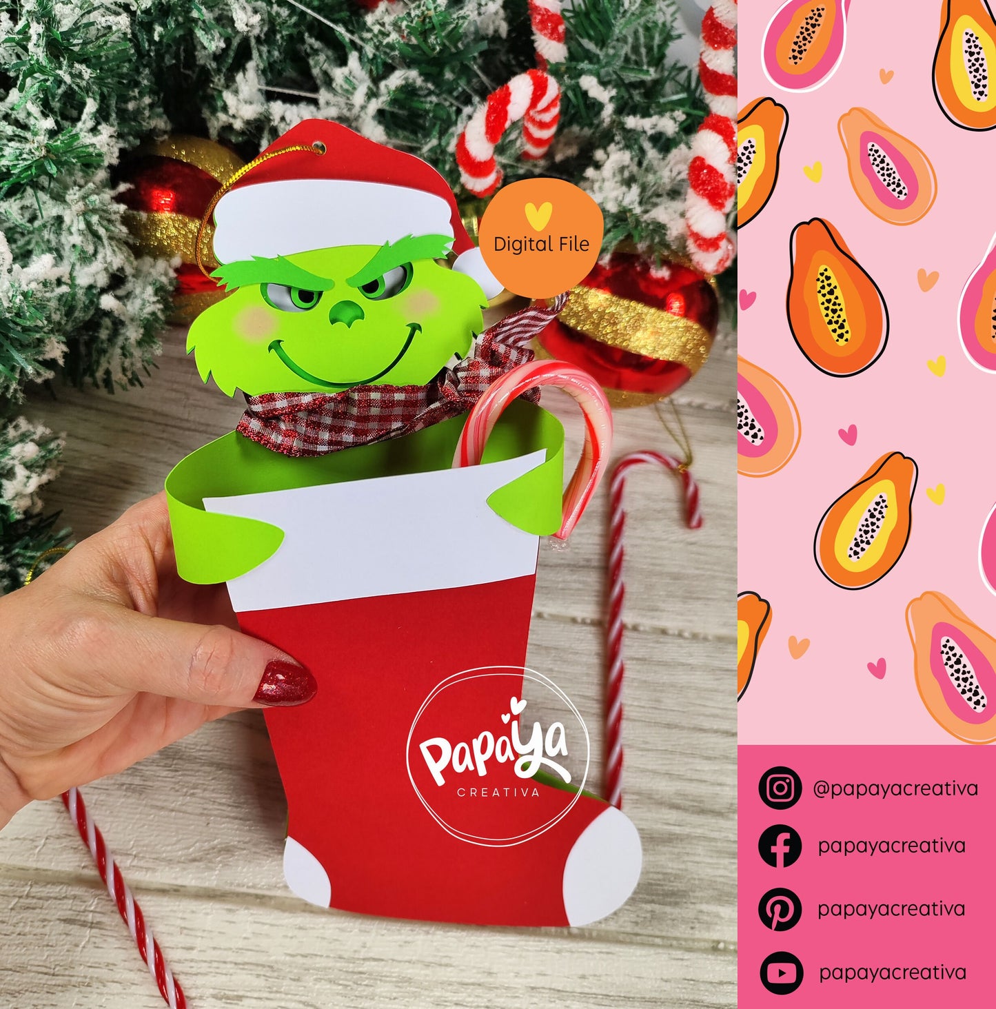 Mr G DIGITAL FILE Christmas Stocking Holder