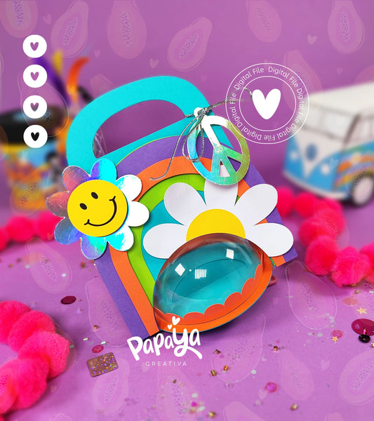 Groovy DIGITAL FILE Candy holder *Easy open/close system* (Dome 8cm)