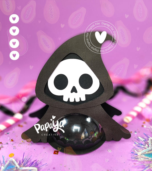 Death DIGITAL FILE Candy Holder Dome size 8cm/ open and close system