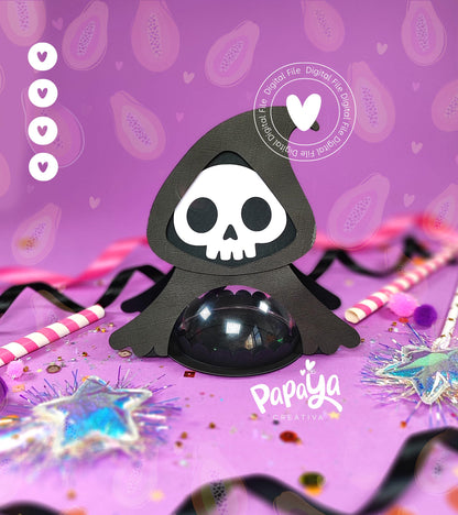 Death DIGITAL FILE Candy Holder Dome size 8cm/ open and close system