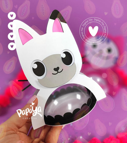 Gabby kittens Holder / dome size 8cm *open and close system*