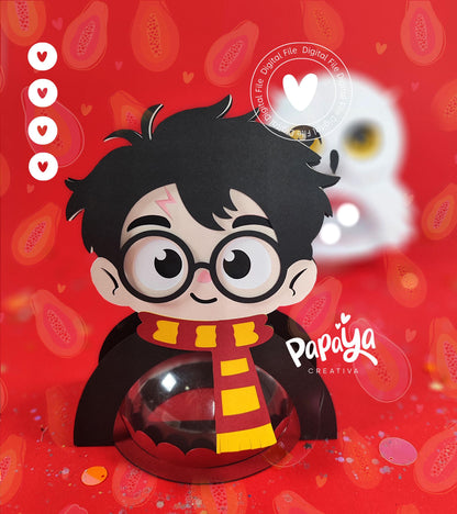 Harry Set DIGITAL FILE Candy Holder *Easy open/close system* (Dome 8cm)