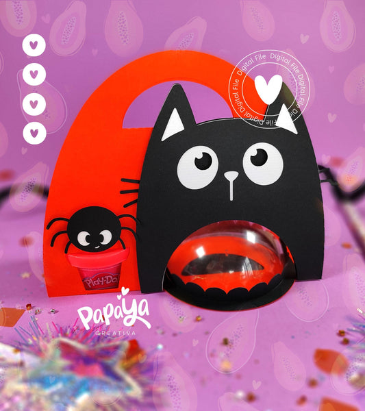 Cat Candy & Playdoh DIGITAL FILE Holder *Easy open/close system* (Dome8cm/Playdoh1Oz)