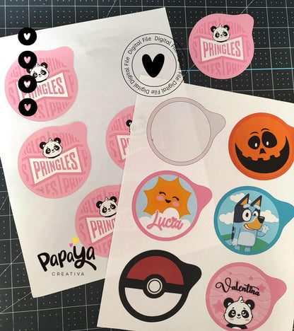 Chips label. Customizable DIGITAL FILE